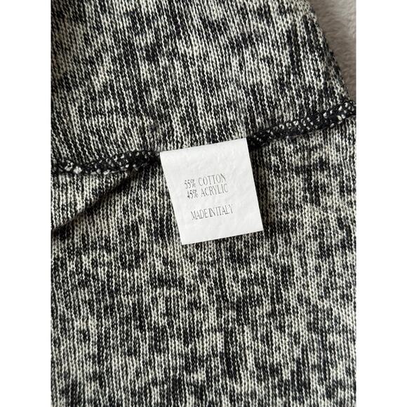 Vintage Fiji Made in Italy Short Sleeve Sweater T-Shirt Men’s Large Gray Black - Picture 4 of 7